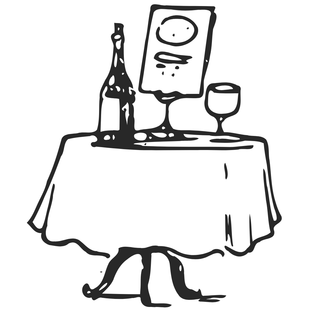 Ikon boka bord footer